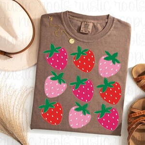 Boho Strawberry Coquette PNG, Preppy Strawberries Png, Strawberry Festival Png, Summer Strawberry Png, Floral Stawberry Png, Boho Summer Png