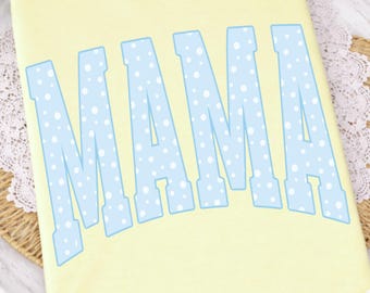 Polka Dots Mama PNG Coquette, Girly Spring Mama, Spring Mom, Mothers Day Png