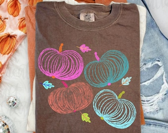 Preppy Fall, Doodle Pumpkins PNG: Fall Designs (Digital Download) Spooky Season