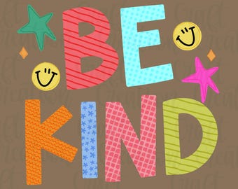 Wees altijd aardig png, vriendelijkheid, positiviteit png, aanmoediging png, trendy png, girly png, doodle png, preppy sterren