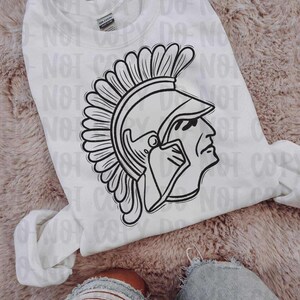 Doodle Trojans Png, Mascot Digital Design, Team Spirit, Instant Download, Hand drawn Mascots, trendy digital design