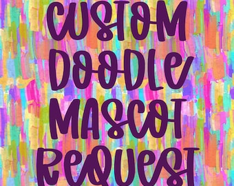 Mascotte personalizzata Doodle PNG
