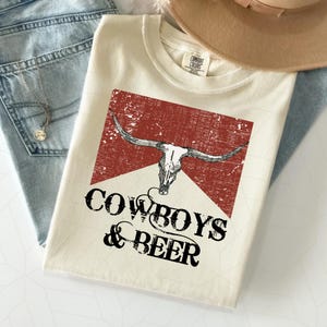 Western PNG, Cowgirls and Beer, Western Bull Skull, Beer Design Sublimation, Instant Download, Rodeo png