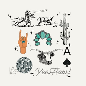 Western Things PNG, Vintage Rodeo Sublimation, Western Sublimation, Cowgirl Spade PNG, Retro Western PNG, Retro Sublimation