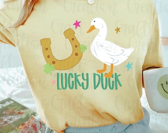 Lucky Duck Png, Saint-Patrick, Drôle, Conception numérique de la Saint-Patrick, Shamrock