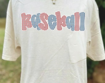 Baseball Checkered Lace PNG: Play Ball Design (Digital Download)  Game Day, Preppy Seersucker Sports Baseball