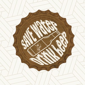 Western Png, Cowboys Vintage Beer Png | Western Rodeo Png | Sublimation Western Design Png | Save Water, Drink Beer PNG, Funny Beer Design