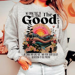 Christian Scripture PNG Sublimation Designs, Popular Christian PNGs Sublimation, Vintage Jesus Designs, Faith Digital Design, Romans 8:28