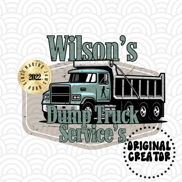 Wilson’s Dump Truck Services Png, western Country Cowgirl PNG, Tshirt Sublimation Downloads, Wilson Png, Dump Truck Retro Digital File