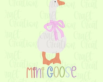 Mini Goose PNG Sublimation Design /Boho Mama e Mini Spring Mothers Day, Mommy and I Tshirt Design - Download immediato