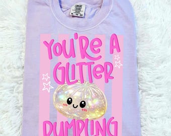 Glitter Dumpling Png, Trending Kids Shirt Design, Pastel Rainbow Sublimation, Squishy