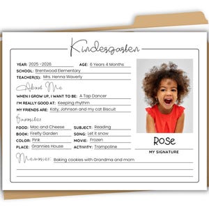 School Memory Box Printable Pages: K-12 Keepsake (Digital Download)
