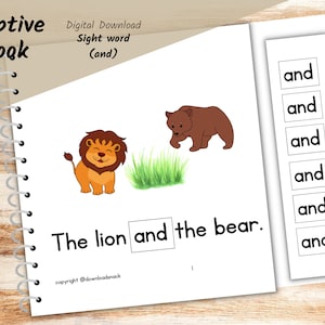 Adapted books for Speech Therapy, Special Education, write and trace, sight words