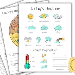 Menu poranne, aktywności w kalendarzu, edukacyjna pogoda na każdy dzień, kalendarz, praktyka daty i godziny, edukacja specjalna, nauczanie domowe