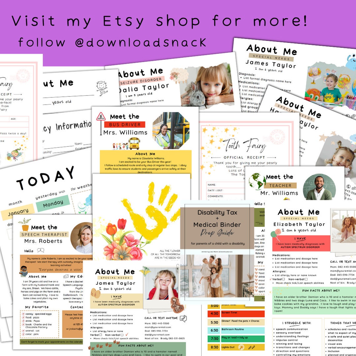 Daycare Note Home, Daycare Card, Communication Card, Daycare Folder, Preschool Folder, Daycare