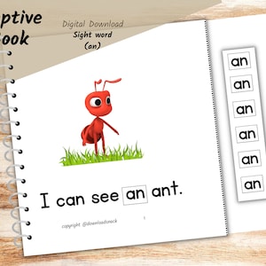 Adapted books for Speech Therapy, Special Education, write and trace, sight words