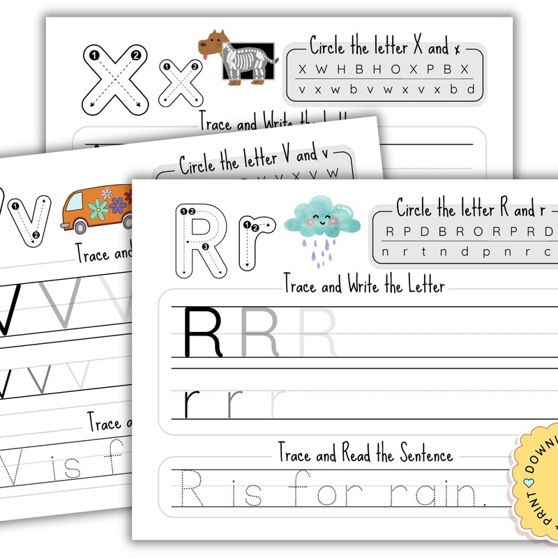 Pre K Name Tracing Etsy Pre k name tracing etsy