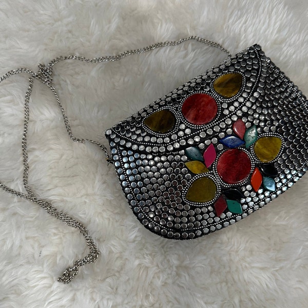 SMALL CANVAS CLUTCH MIDSUMMER MOSAICS