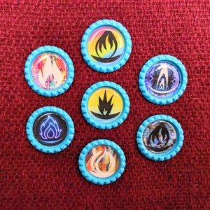 Unitarian Universalist Chalice Trinkets — Blue Set of 7