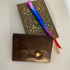 Minimalistische Leder Geldbörse / Geldbörse aus echtem Leder / Geldbörse aus echtem Leder / Geldbörse