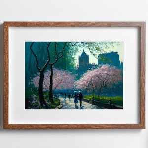 Central Park Frühling druckbare Galerie Wand Kunst NYC Manhattan Central Park Digital Art Printable Home Decor New York