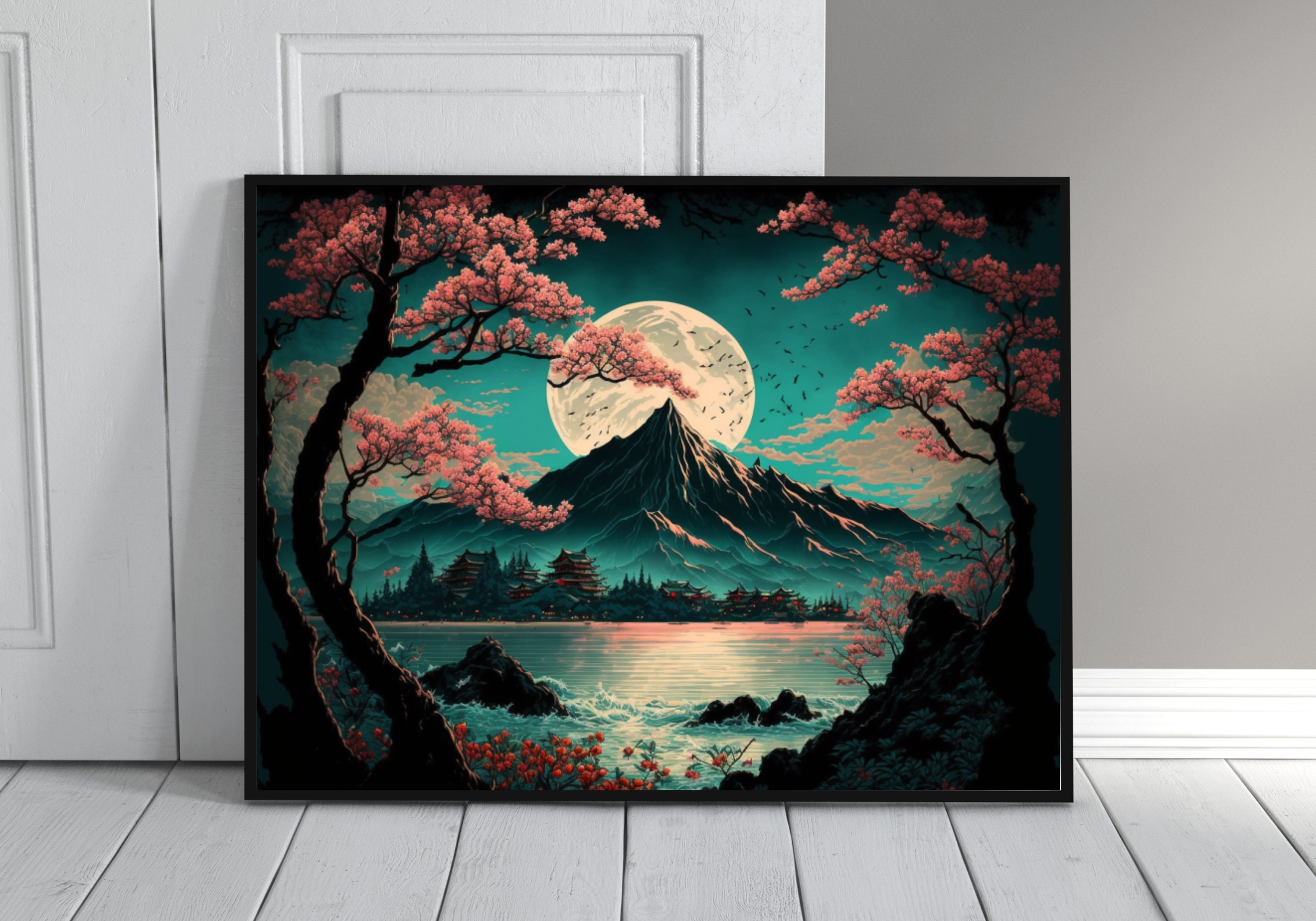 Japanese Wall Art Printable Landscape Prints, Japanese Fuji Landscape ...