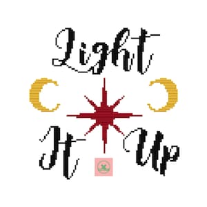 Light It Up - SJM Crescent City-Inspired Cross Stitch Pattern 7x7