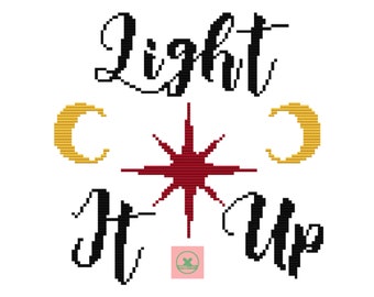 Light It Up - SJM Crescent City-Inspired Cross Stitch Pattern 7x7