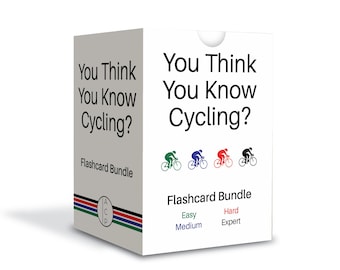 Jogo de Flashcards sobre Ciclismo: Presente de Curiosidades para Ciclistas
