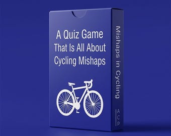 Jogo de cartas de curiosidades: presente de ciclismo para fãs profissionais de corrida de rua