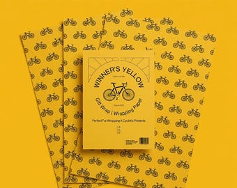 Winner’s Yellow | Tour de France Inspired Cycling Gift Wrap