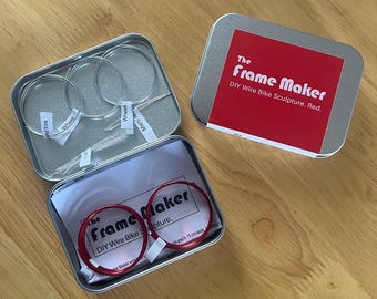 DIY Wire Bike Sculpture Kit: Make-Your-Own Red Bike Gift for Cyclists