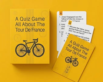 Tour de France Quiz Card Game: Fun Cycling Gift for Her