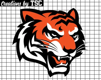 Tiger Mascot | Digital Download | .PNG .SVG | Circuit Ready | Sublimation Ready