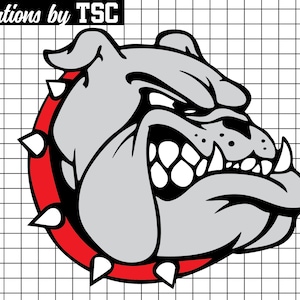 Bulldog Mascot | Digital Download | .PNG .SVG | Circuit Ready | Sublimation Ready