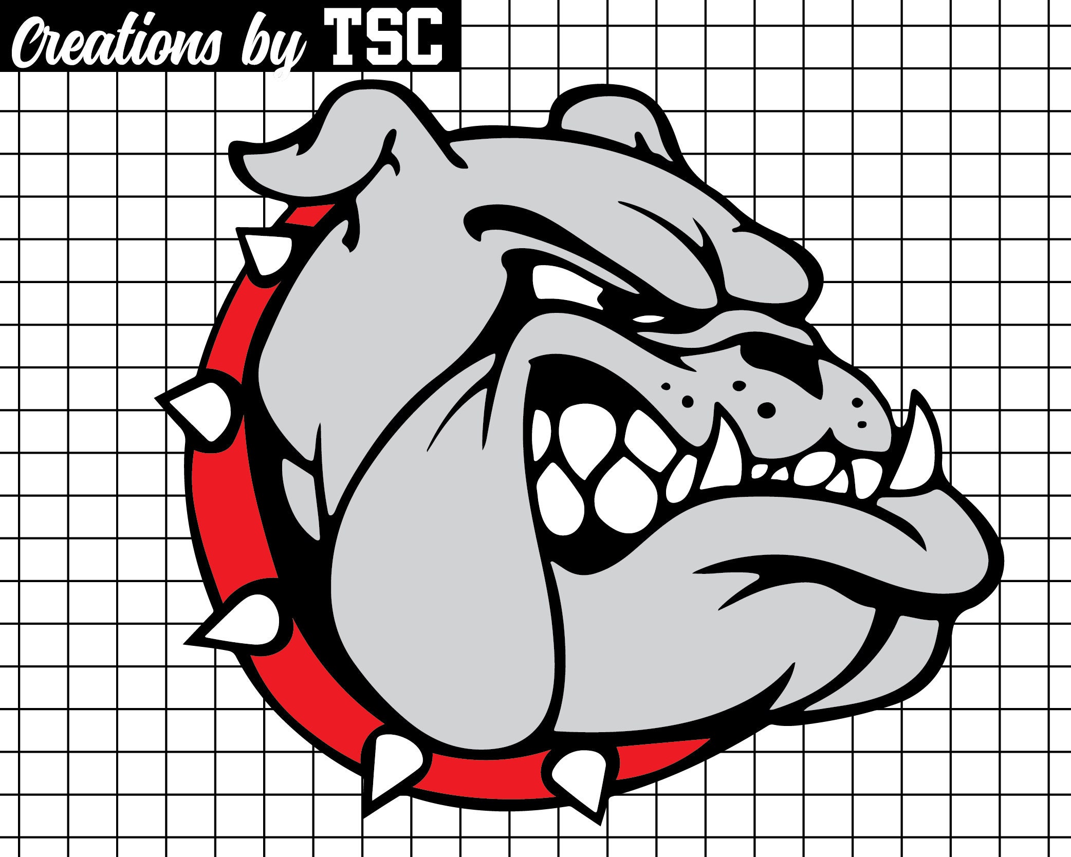 Mascotte de bouledogue | Téléchargement numérique | .PNG .SVG | Prêt pour le circuit | Prêt pour la sublimation