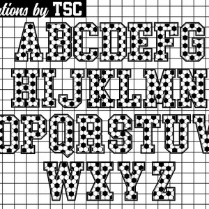 Soccer Letters and Numbers | Digital Download | .PNG  | Sublimation Ready