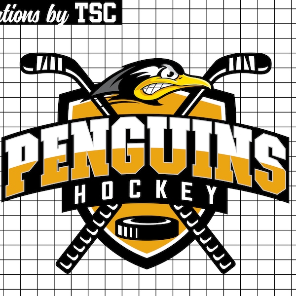 Penguins Hockey | Digital Download | .PNG  | Sublimation Ready