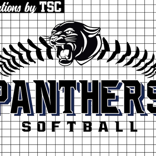 Panthers Softball | Digital Download | .PNG .SVG | Circuit Ready | Sublimation Ready