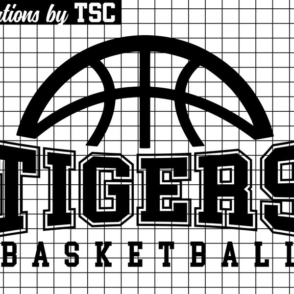 Tigers Basketball | Digital Download | .PNG .SVG | Circuit Ready | Sublimation Ready