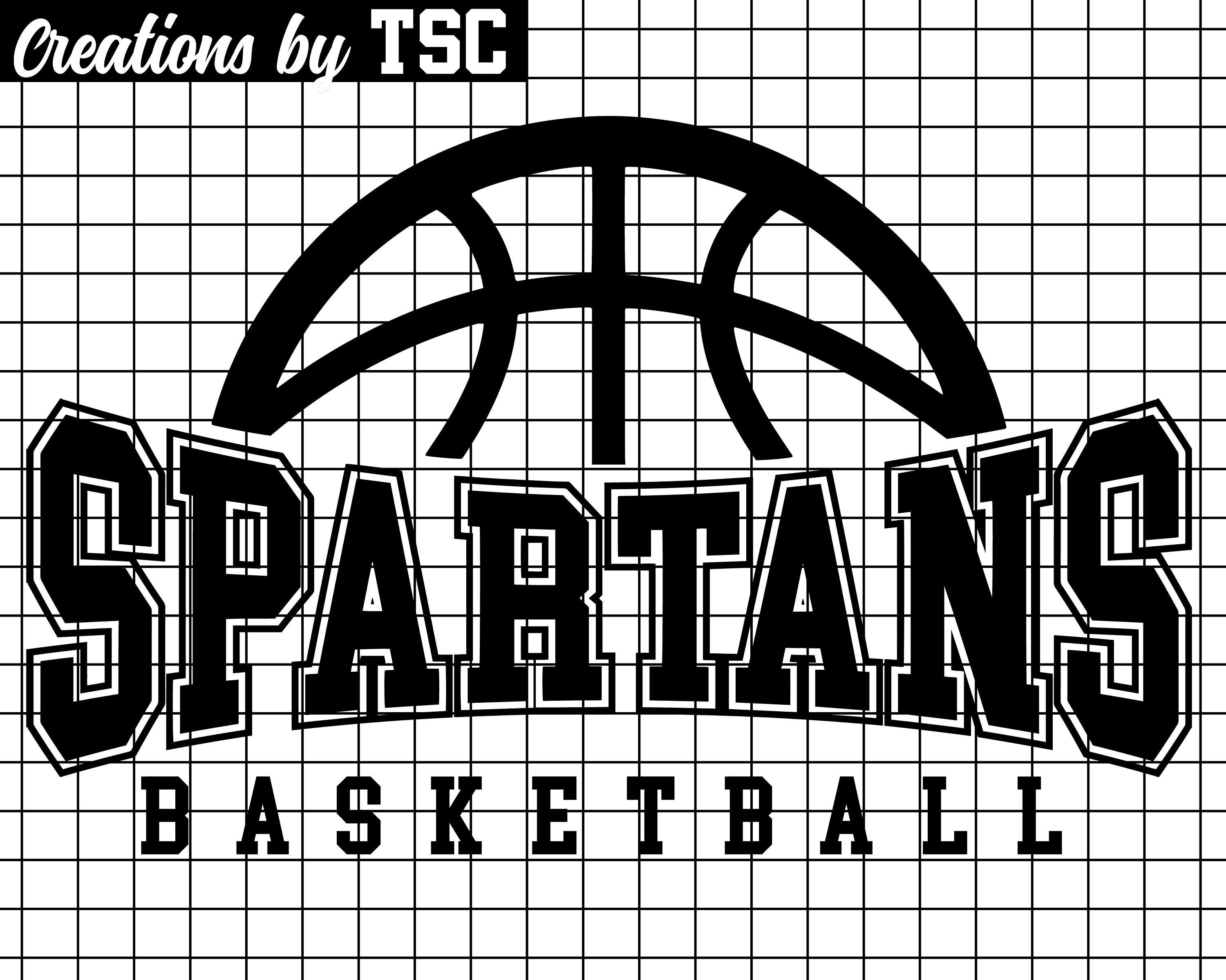Spartans Basketball Digital Download .PNG .SVG Circuit Etsy