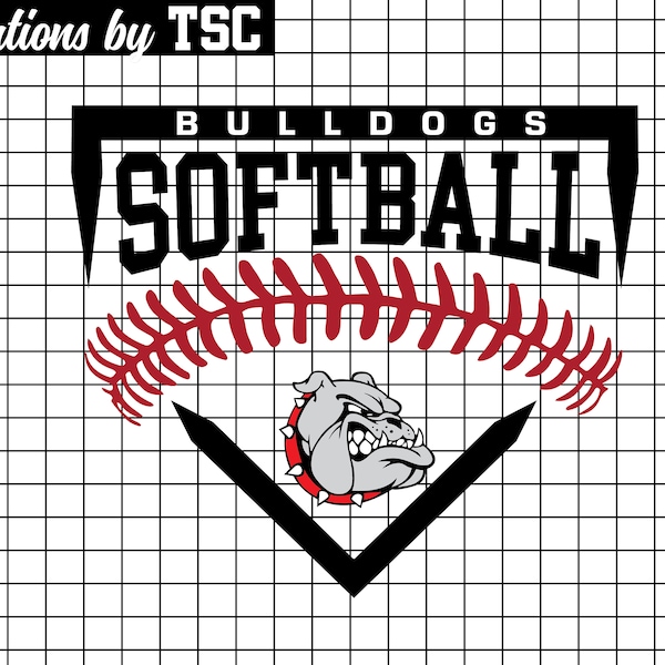 Bulldogs Softball | Digital Download | .PNG .SVG | Circuit Ready | Sublimation Ready