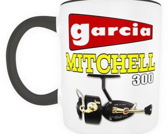 GARCIA MITCHELL 300 fishing, reel, mug, berkley, shakespeare, vintage, spinning