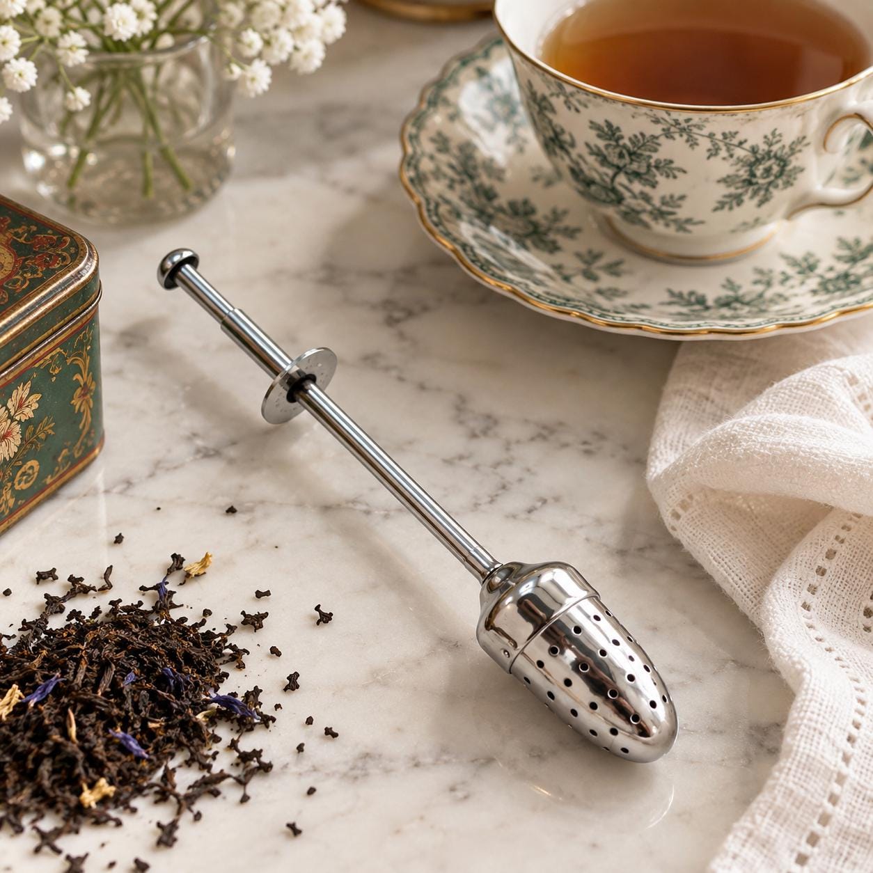 Antique English Tea Strainer - Etsy
