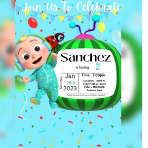 Boy Birthday Party flyer