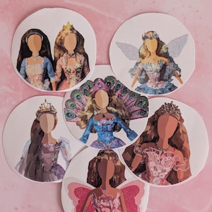 Princess doll Inspired Stickers