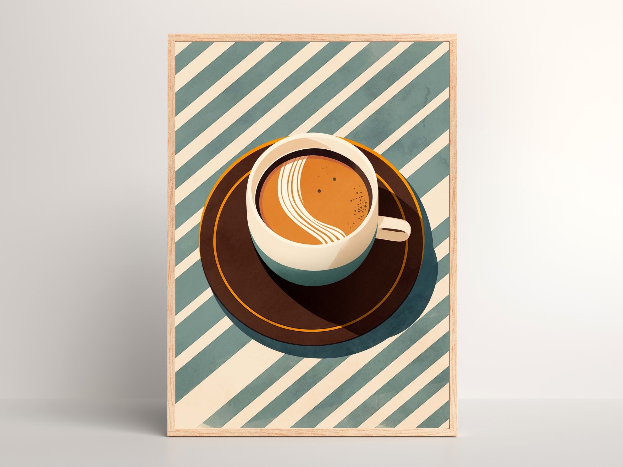 Vintage Coffee Wall Art | Mid Century Coffee Poster | 70s Coffee Print ...
