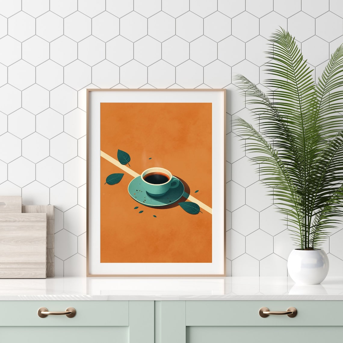 70s Coffee Wall Art Retro Coffee Wall Art Mid Century Coffee Etsy