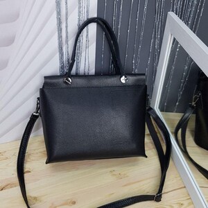 Natural Leather Bag Classic Designer Shoulder Purse Handmade Top Handle