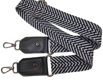 Chevron Bag Strap – Adjustable Crossbody Replacement Strap for Any Handbag, Handmade in Ukraine